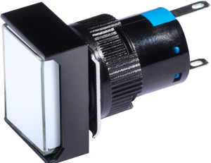 LED-Signalleuchte, 12 V (AC), 12 V (DC), weiß, Einbau-Ø 16 mm, LED Anzahl: 1