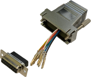 Adapter, D-Sub Buchse, 15-polig auf RJ45-Buchse, 10121120