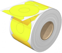 Polyester Gerätemarkierer, (L x B) 60 x 60 mm, gelb, Rolle mit 100 Stk