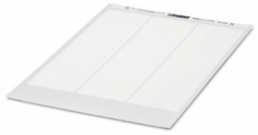 Polyester Etikett, (L x B) 64 x 34 mm, weiß, DIN-A4-Bogen mit 21 Stk