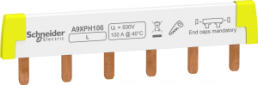 Phasenschiene, (B) 110 mm, weiß, für Leistungsschalter, A9XPH106