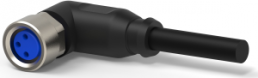 Sensor-Aktor Kabel, M8-Kabeldose, abgewinkelt auf offenes Ende, 3-polig, 5 m, PUR, schwarz, 4 A, 2273009-3