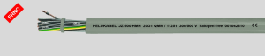 Polymer Steuerleitung JZ-500 HMH 4 G 0,75 mm², AWG 19, ungeschirmt, grau