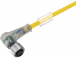 Sensor-Aktor Kabel, M12-Kabeldose, abgewinkelt auf offenes Ende, 3-polig, 3 m, PUR, gelb, 4 A, 1114880300
