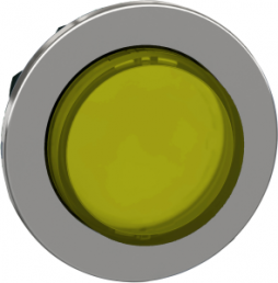 Frontelement, unbeleuchtet, tastend, Bund rund, gelb, Einbau-Ø 30.5 mm, ZB4FH83