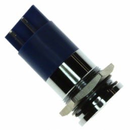 LED-Signalleuchte, 24 V (AC), 24 V (DC), blau, 101 mcd, Einbau-Ø 22 mm, RM 1.25 mm, LED Anzahl: 1