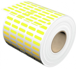 Polyester Etikett, (L x B) 16.5 x 5.1 mm, gelb, Rolle mit 10000 Stk