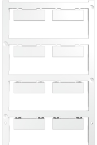 Polyamid Gerätemarkierer, (L x B) 26 x 9 mm, weiß, 80 Stk