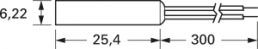 Näherungsschalter, Einbaumontage, 1 Schließer, 10 W, 200 V (DC), 0.5 A, Erfassungsbereich 8 mm, 59025-1-S-02-A