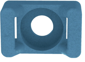 Befestigungssockel, Nylon, blau, (L x B x H) 16 x 10.7 x 7 mm
