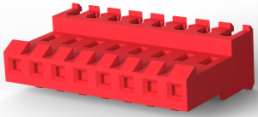 Buchsengehäuse, 8-polig, RM 3.96 mm, gerade, rot, 3-640601-8