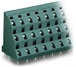 Leiterplattenklemme, 24-polig, RM 10 mm, 0,08-2,5 mm², 21 A, Käfigklemme, grau, 737-758