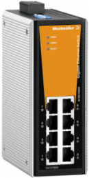 Ethernet Switch, unmanaged, 8 Ports, 1 Gbit/s, 12-48 VDC, 1286860000