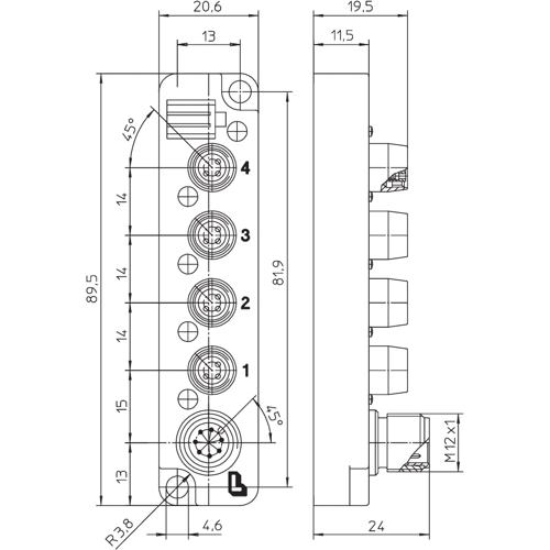 80347 Lumberg Automation Sensor-Aktor Verteilerboxen Bild 2