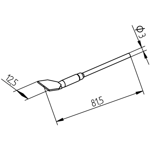0452FDLF125 Ersa Lötspitzen, Entlötspitzen und Heißluftdüsen Bild 2