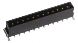 Messerleiste, 12-polig, RM 2.54 mm, gerade, schwarz, 15520122601333
