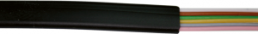 Fernmeldeleitung, 6 x 0,14 mm², schwarz, Litze, Cu blank