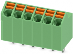Leiterplattenklemme, 6-polig, RM 3.5 mm, 0,2-1,5 mm², 9 A, Federklemmanschluss, grün, 1752146