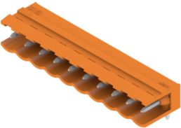 Stiftleiste, 10-polig, RM 5 mm, abgewinkelt, orange, 1571210000