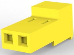 Buchsengehäuse, 2-polig, RM 3.96 mm, gerade, gelb, 3-640432-2