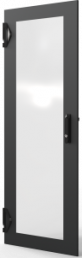 Varistar CP Glastür mit 3-Punkt-Verriegelung, RAL7021, 29 HE, 1400 H, 600B