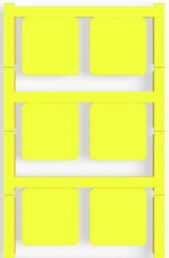 Polyamid Gerätemarkierer, (L x B) 27 x 27 mm, gelb, 60 Stk