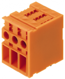 Leiterplattenklemme, 4-polig, RM 6.35 mm, 0,13-6,0 mm², 30 A, Schraubanschluss, orange, 1786030000