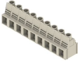 Leiterplattenklemme, 9-polig, RM 12.7 mm, 0,13-16 mm², 65 A, Schraubanschluss, kieselgrau, 1839250000