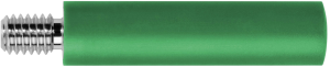 4 mm Buchse, Schraubanschluss, Einbau-Ø 6 mm, CAT II, grün, BU 2244 S NI / GN