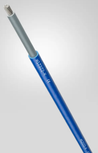 Copolymer-Photovoltaik-Kabel, halogenfrei, H1Z2Z2-K, 6,0 mm², blau, Außen-Ø 6 mm