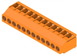 Leiterplattenklemme, 12-polig, RM 5 mm, 0,08-6,0 mm², 20 A, Schraubanschluss, orange, 2429600000