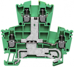 Mehrstock-Reihenklemme, Schraubanschluss, 0,5-4,0 mm², 24 A, 6 kV, gelb/grün, 1036300000