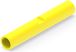Stoßverbinder mit Isolation, 0,129-0,326 mm², AWG 26 bis 12, gelb, 22.61 mm