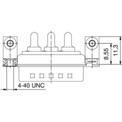 302W2CSXX73N40X CONEC D-Sub Steckverbinder Bild 2