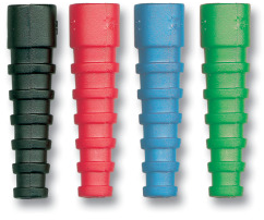 Knickschutztülle, Kabel-Ø 2,8 mm, RG-174, Gummi, rot