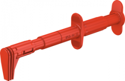 Flachmessabgreifer, rot, max. 25 mm, L 152 mm, CAT III, Buchse 4 mm, 66.9829-22