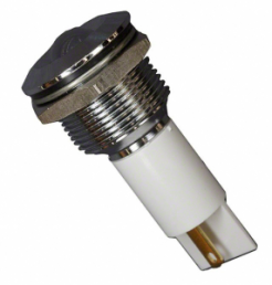 LED-Signalleuchte, 24 V (DC), weiß, 1 cd, Einbau-Ø 19 mm, RM 1.25 mm, LED Anzahl: 1
