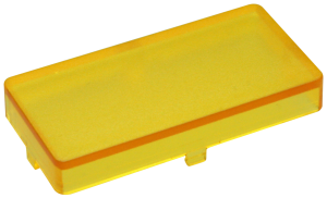 Blende, rechteckig, (L x B x H) 27.85 x 14 x 5.5 mm, gelb, für Kurzhubtaster, 5.46.681.024/1403
