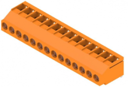 Leiterplattenklemme, 14-polig, RM 5 mm, 0,08-6,0 mm², 20 A, Schraubanschluss, orange, 2429620000