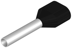 Isolierte Aderendhülse, 1,5 mm², 20 mm/12 mm lang, schwarz, 9037480000