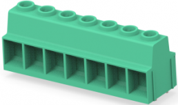 Leiterplattenklemme, 7-polig, RM 15 mm, 0,5-41 mm², 130 A, Schraubanschluss, grün, 1986713-7