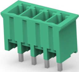 Leiterplattenklemme, 4-polig, RM 3.5 mm, 0,05-2 mm², 11 A, Stift, grün, 284514-4