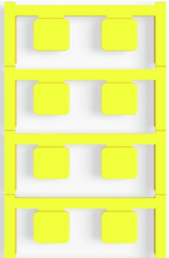 Polyamid Gerätemarkierer, (L x B) 17 x 15 mm, gelb, 80 Stk