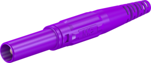 4 mm Stecker, Schraubanschluss, 2,5 mm², CAT III, violett, 66.9196-26