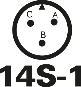 Stecker-Kontakteinsatz, 3-polig, Lötkelch, gerade, 97-14S-1P(431)