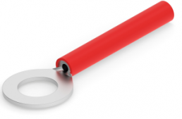 Isolierter Ringkabelschuh, 0,26-0,96 mm², AWG 22 bis 18, 6 mm, M6, rot