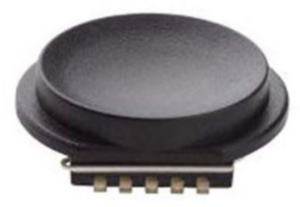 Kappe, rund, Ø 13.5 mm, (H) 2.4 mm, schwarz, für Kurzhubtaster Ultramec 6C, 10G09