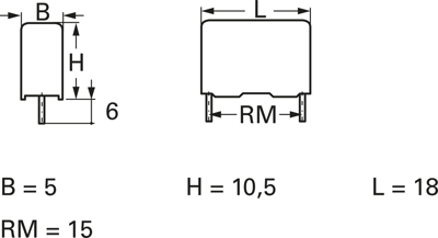 B32922C3104M000 TDK (EPCOS) Folienkondensatoren Bild 2