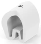 PVC Kabelmarkierer, Aufdruck "A", (L x H) 4.75 x 4.35 mm, weiß, CP8553-000