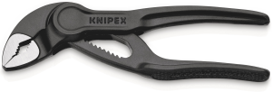 KNIPEX 87 00 100 Cobra® XS aufgeprägte, raue Oberfläche grau atramentiert 100 mm